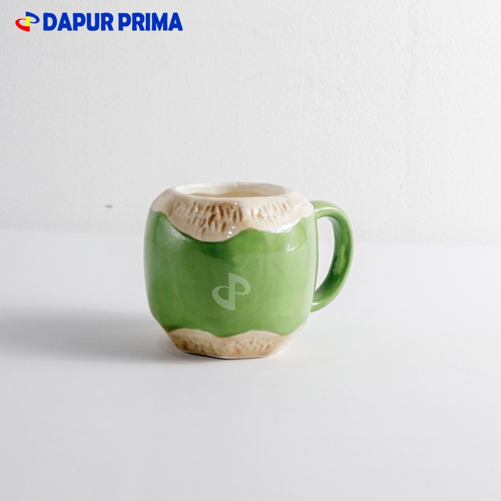 MUG KERAMIK WHITE LINE COCONUT
