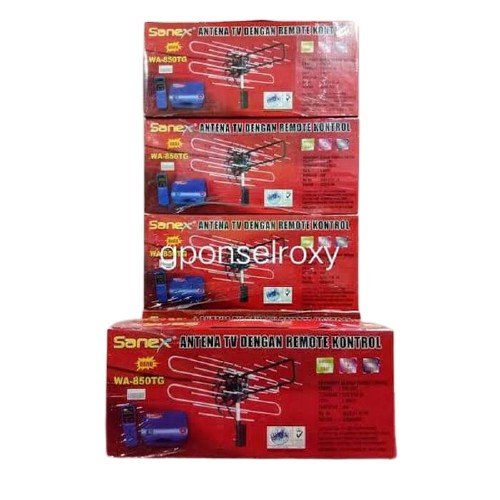 Antena Luar Sanex Remote Merah 850TG Daya tangkap Extra kuat BB1