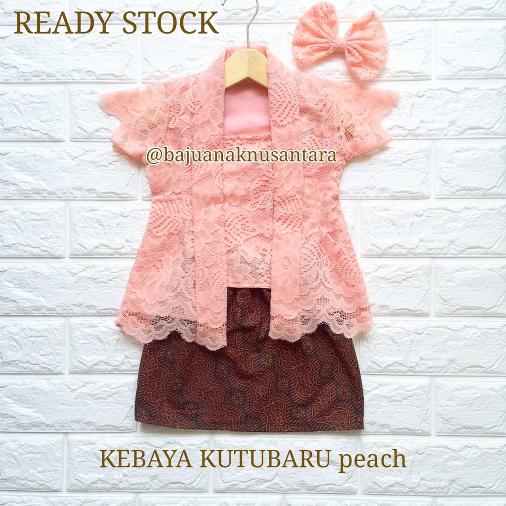 READY STOCK KEBAYA KUTUBARU BRUKAT ANAK DAN BAYI  ROK  BATIK  