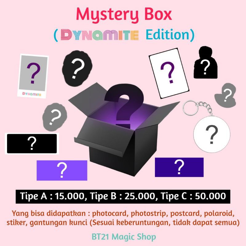 [Ready Stock] Dynamite Mystery Box BTS (ARMY misteri box BTS KPOP dynamite BTS)