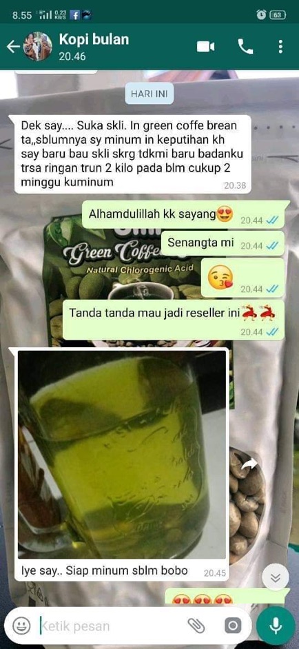 Pelangsing Umi Green Coffee Shopee Indonesia