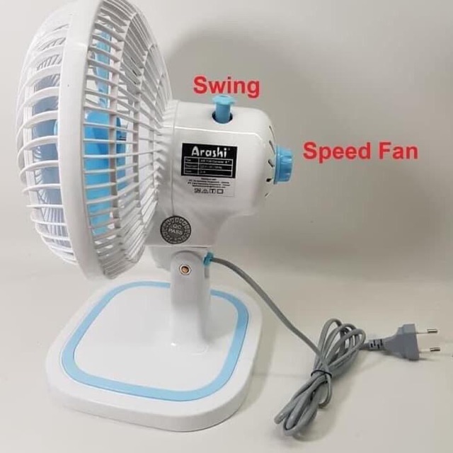 Arashi General Fan AR 138 Kipas Angin Duduk Meja Deskfan 8”