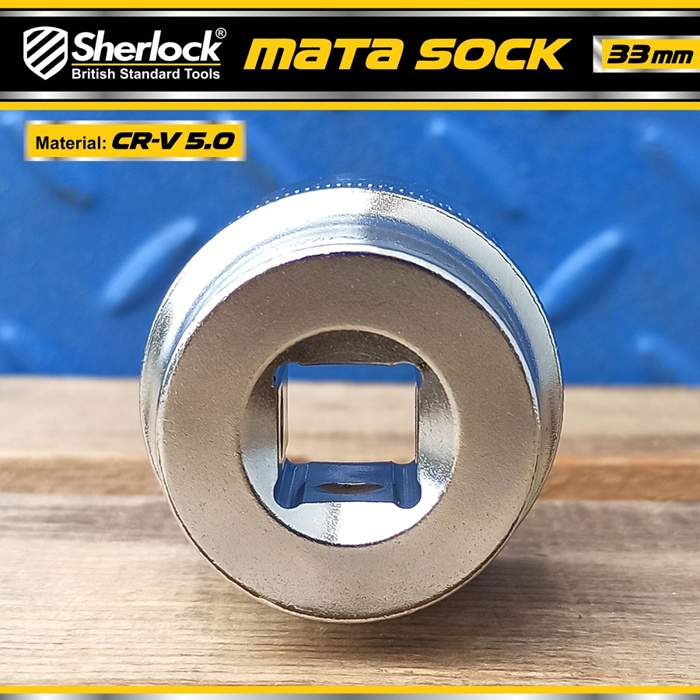 Kunci Shock 33 mm 6 PT / Sherlock Mata Sok/Sock 1/2 inch