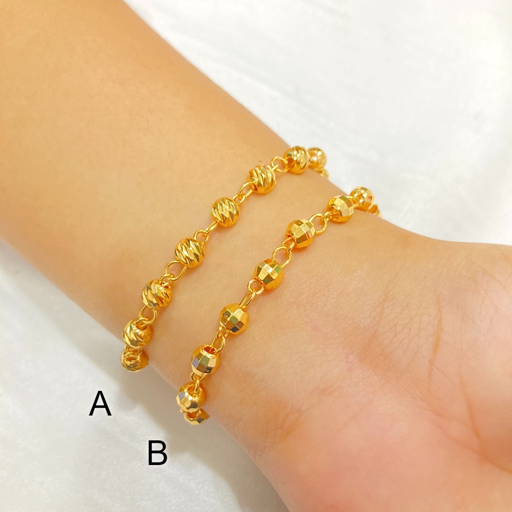 Gelang Serut Wanita Lapis Emas Gelang Aksesoris Xuping Original Perhiasan Fashion