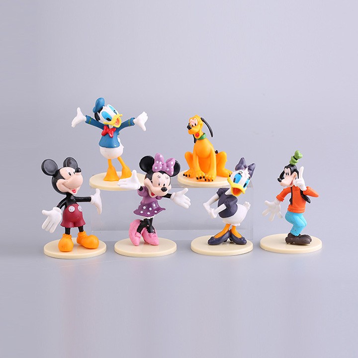 Set Pajangan Figure / Topper Kue Mickey Minnie Mouse