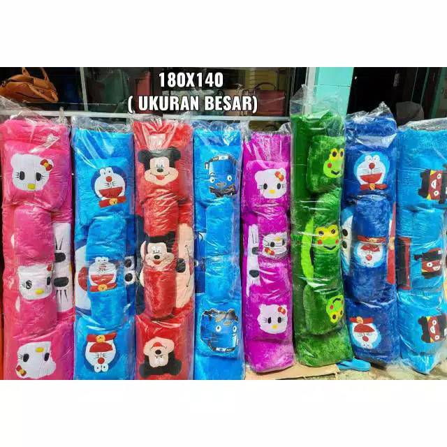 Kasur bulu free 2 bantal + 1 guling