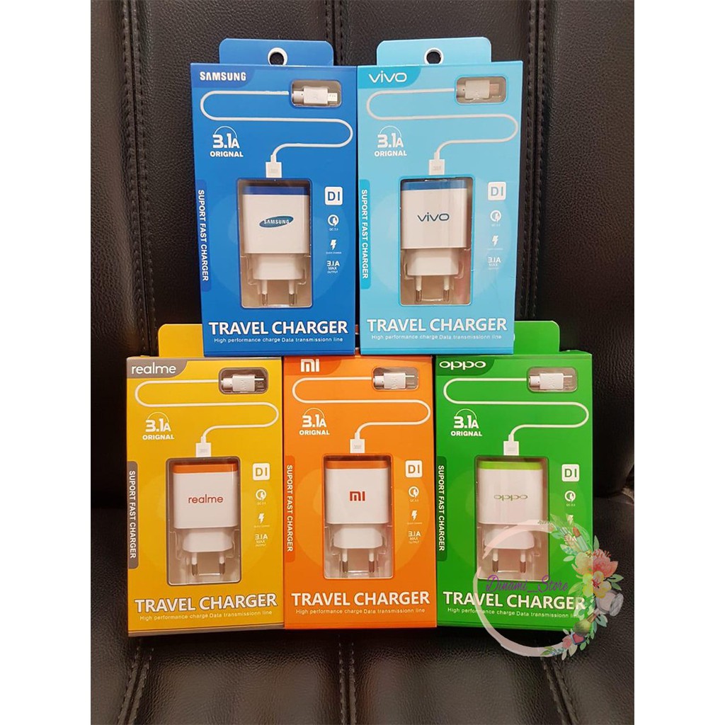 Travel charger adapter 3.1A for oppo vivo samsung xiaomi realme all type DST1714