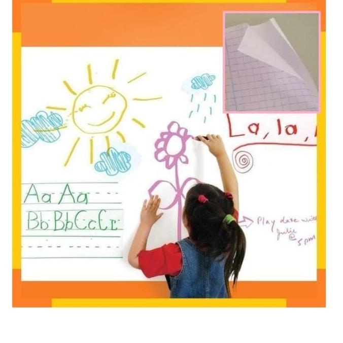 

(COD) Whiteboard Wallpaper Sticker/ Papan Tulis Putih Stiker Tempel DISKON Kode 1044