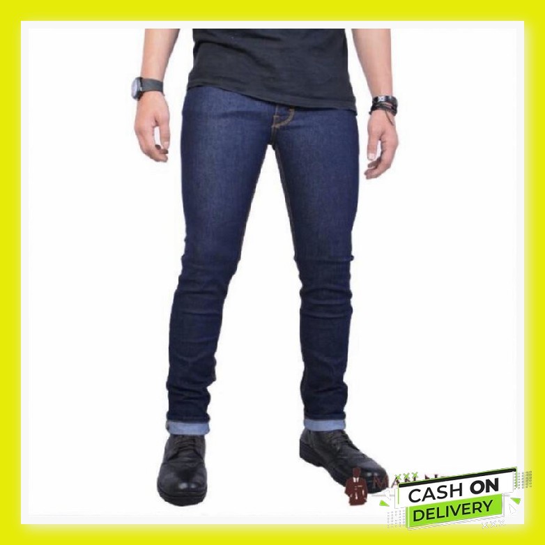 Celana Levis Original Pria Japan Straight Fit Snow White Denim Selvedge / Celana Jins Pria Celana Je