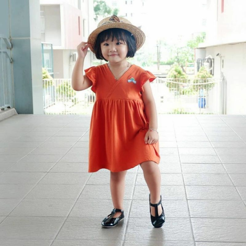 Dress Pelangi Smilee Dress Kaos Anak