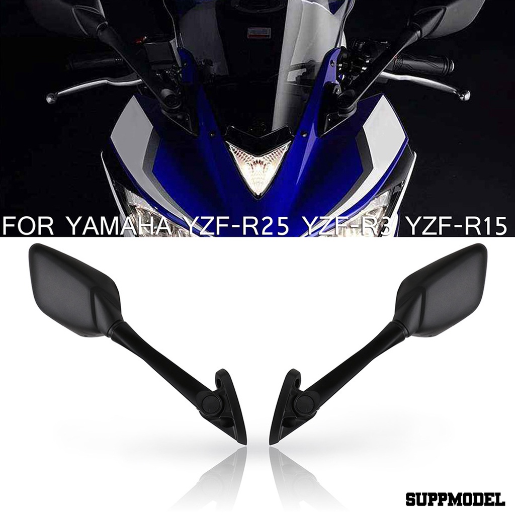 SPM 2Pcs Motorcycle Rear View Mirrors Replacements Side Mirrors for Yamaha YZF-R25 14-16/YZF-R3 15-17/YZF-R15 13-15