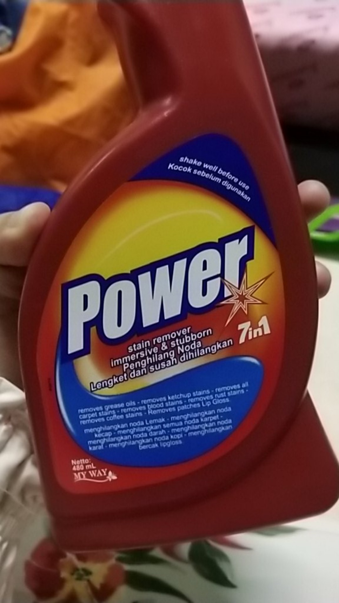 Power Red My Way Pembersih Noda Kain