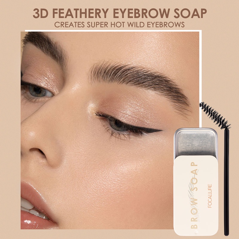 Focallure 3D Eyebrow Soap  Eyebrow Gel warna Transparan Waterproof Long-Lasting FA182