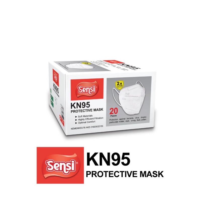 SENSI KN95 PROTECTIVE MASK | Masker Sensi KN95 - Satuan