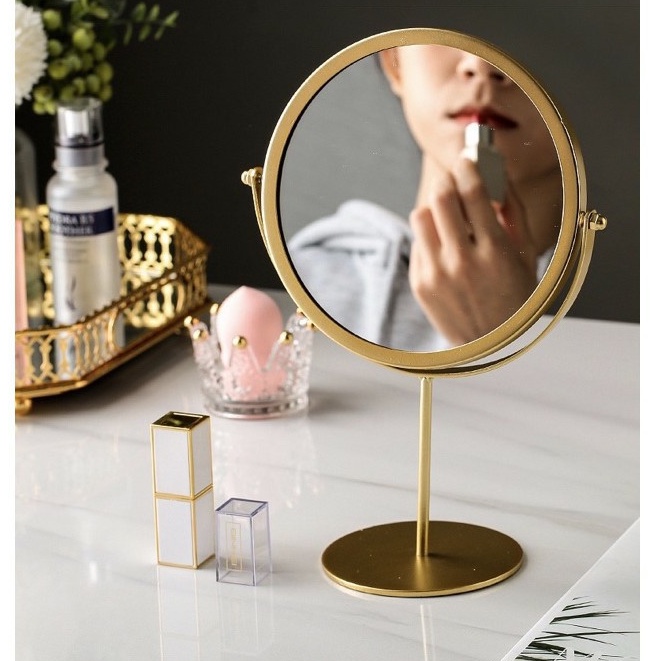 Jual Cermin Rias Kaca Makeup Nordic Ins Gold Standing Mirror Wall