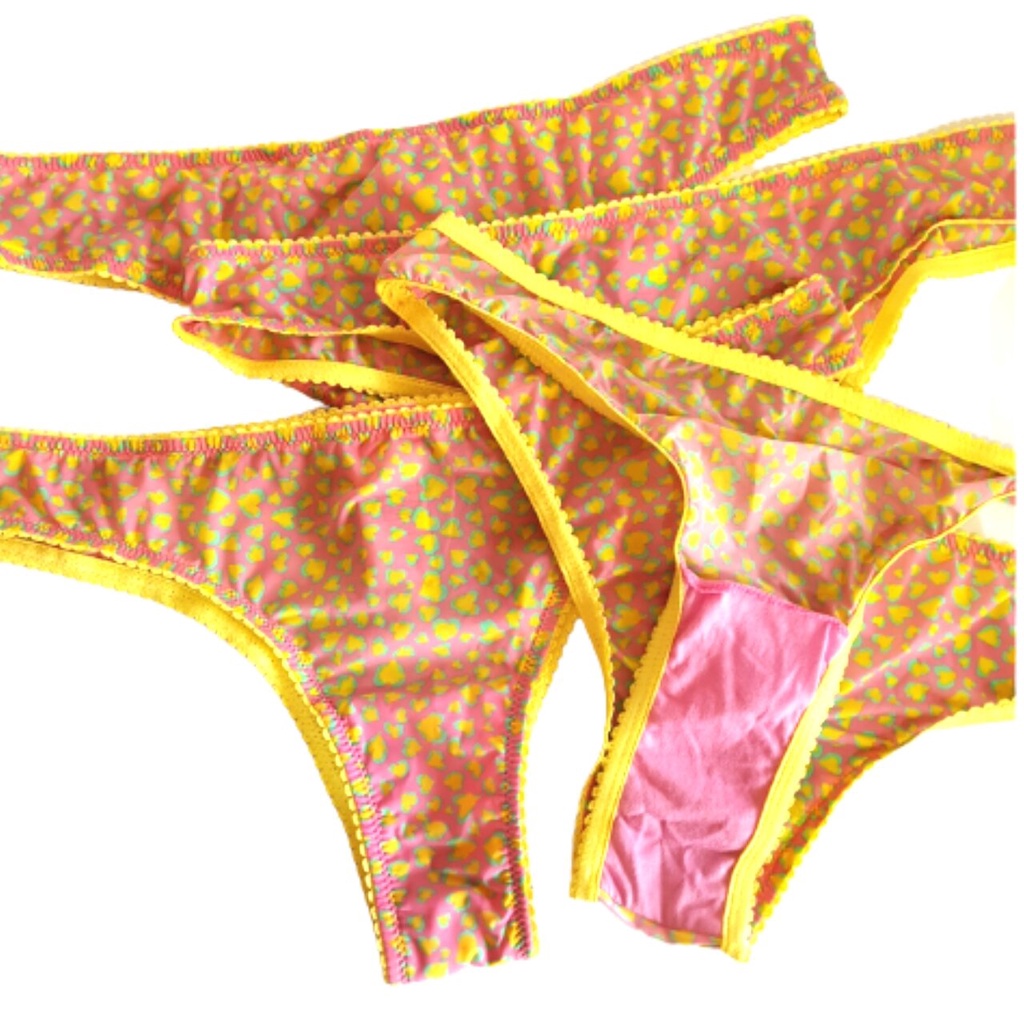 3545  PAKAIAN DALAM PANTY GIRL Celana Dalam Wanita Remaja Micro saten soft ORANGE PINK / PANTY GIRL