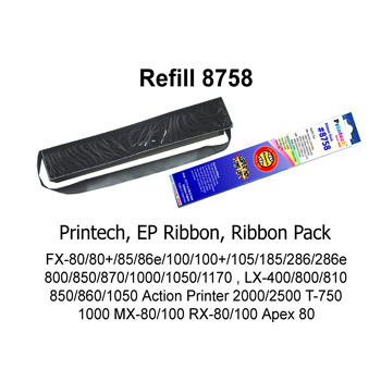 

TGR540S1 Printech Ribbon Pack Refill # 8758 For Lx 300 / Lx 800 (Pita Printer) E57Dtgfe