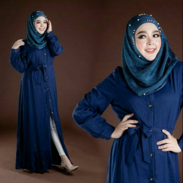 1158 gamis nadia navy