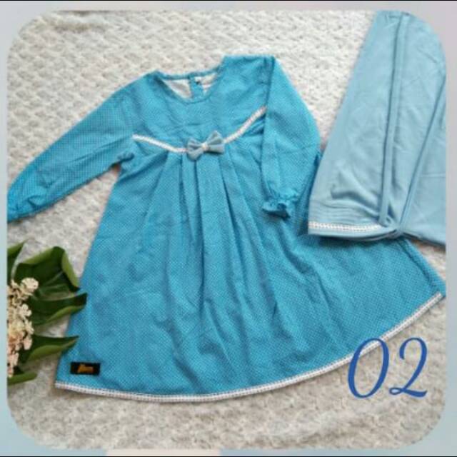 [AHZA] Gamis Maryam Baby Set Size 0