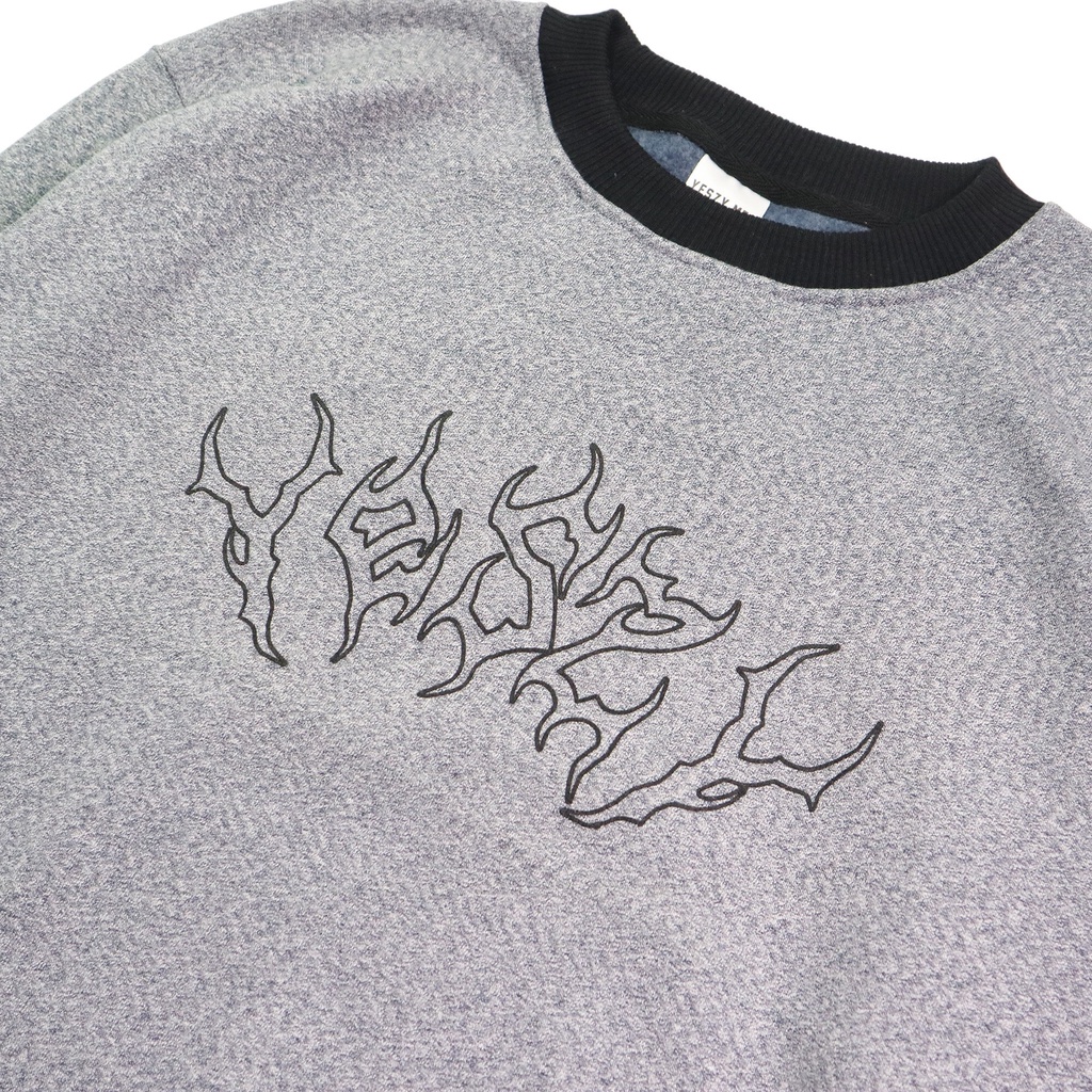 YESZY.MFG Crewneck Misty II Metal F Black
