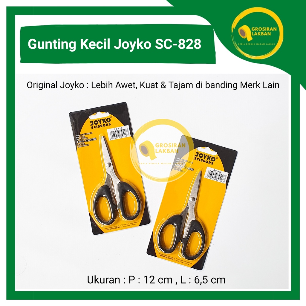 

Gunting Kecil Joyko SC-828 Paper Scissors Cutter Pemotong Kertas