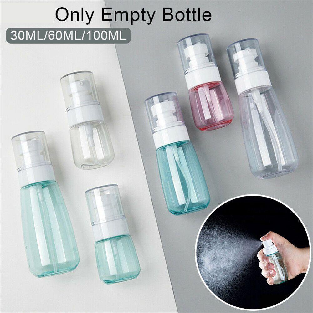 Solighter Botol Spray Kosong Transparan Travel Squeeze Disinfectant bottle