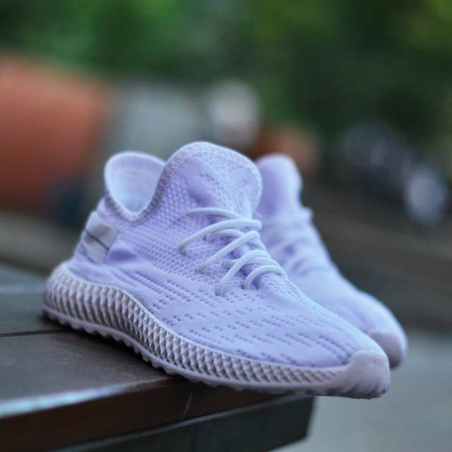Sepatu Running Adidas Deerupt Runner White Casual Shoes Woman Import, Sepatu Zumba wanita Adidas NMD
