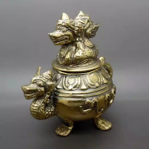 Teko Unik Guci Naga Raja Kuningan Asli Antik