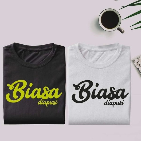 DI JUAL KAOS T-SHIRT BAJU BIASA DIAPUSI FASHION PRIA DAN WANITA