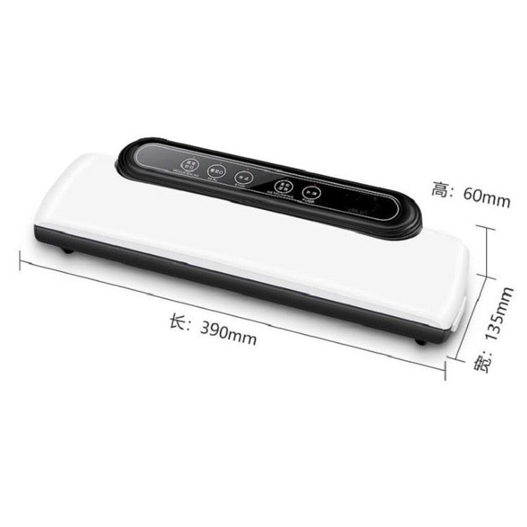 Pompa Vacuum Sealer Makanan Food Packing Machine - DTM-600 - Black White