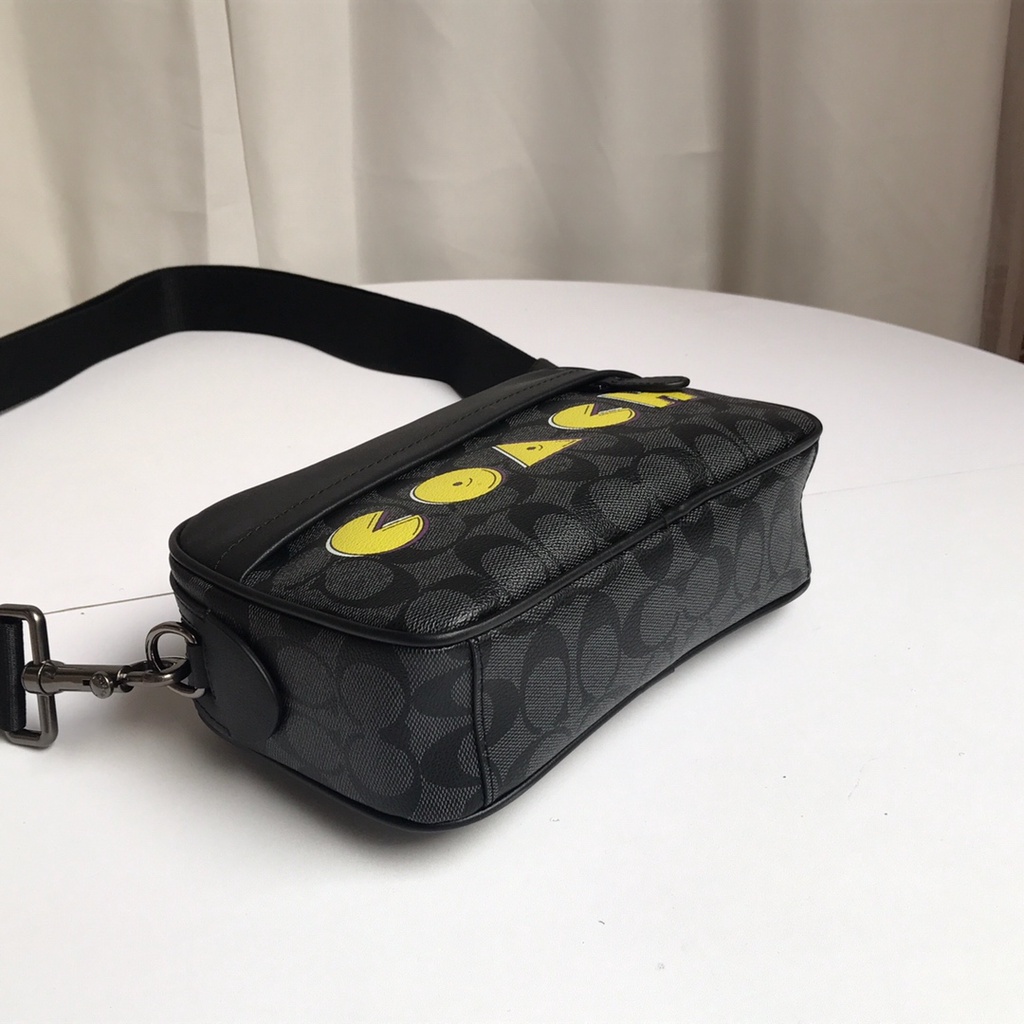 coach 72923 men's shoulder bag messenger bag small square bag camera bag   xjb