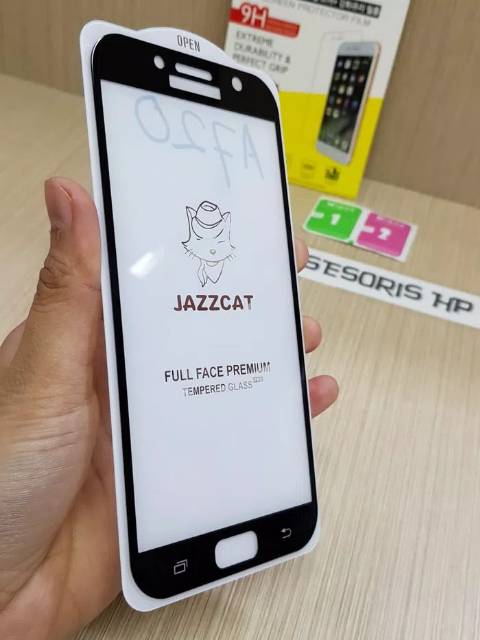 KOREAN Tempered Glass Samsung A7 2017 5.7&quot; FULL SCREEN Guard TG 5D Samsung A720 FULL GLUEFULL LAYAR