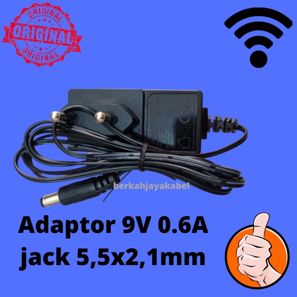 ADAPTOR 9V 0,6 AMPER