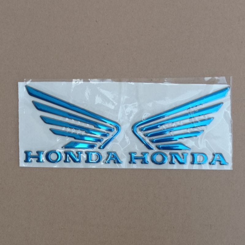 Stiker Timbul 3D Logo Sayap Motor Honda (Sepasang Kiri dan Kanan)