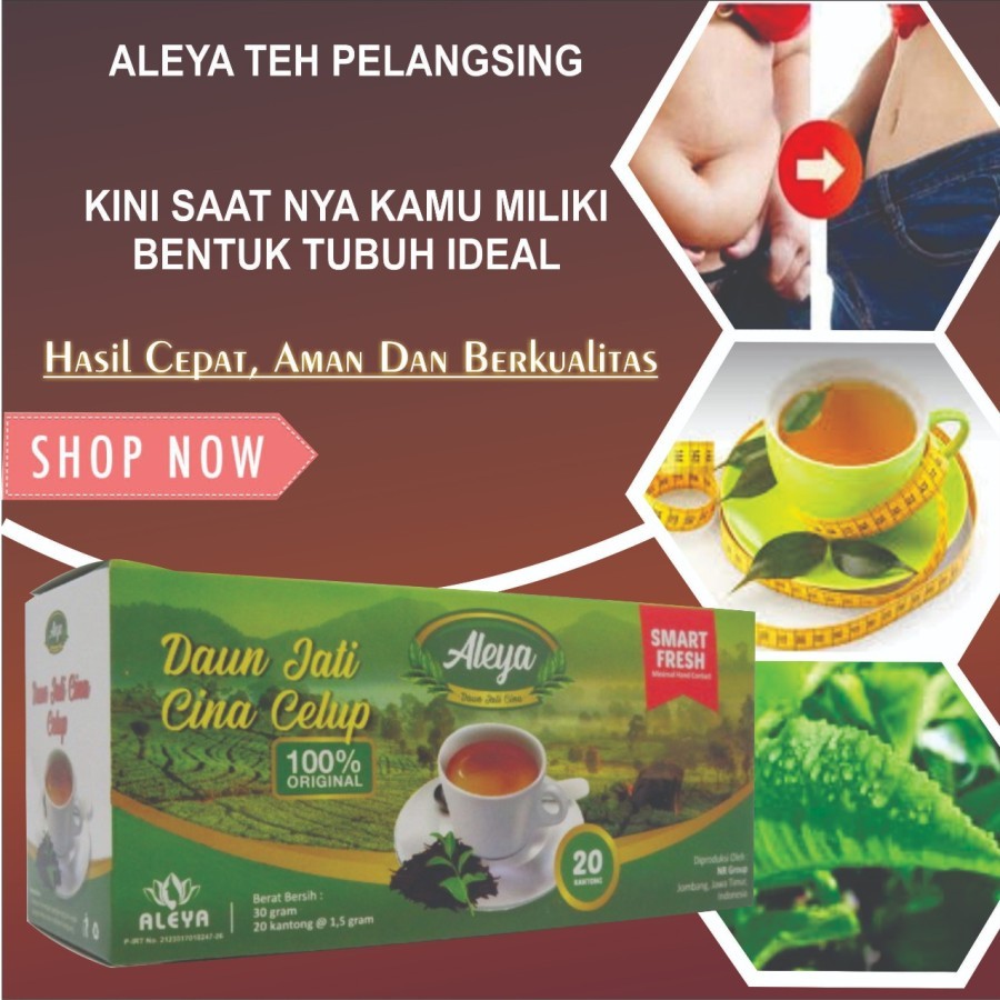 TEH DIET / TEH CINA / TEH CELUP DAUN JATI CINA