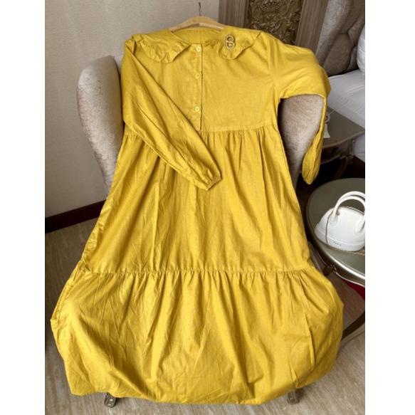 {Hnl31au22c} ANNA DRESS JUMBO KATUN IMPORT LD 110 BY GROSIRPKL / MIDI DRESS WANITA POPLIN PREMIUM