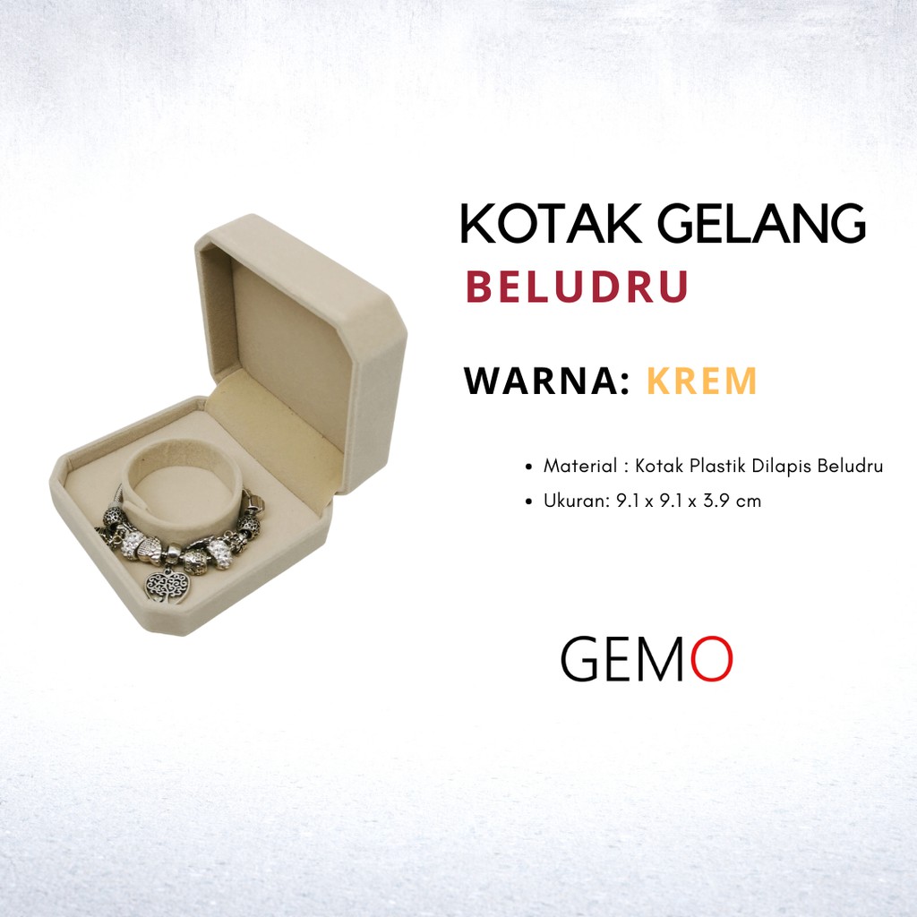 KOTAK PERHIASAN KREM BEIGE BELUDRU JEWELRY BOX SET CINCIN KAWIN GELANG KALUNG ANTING LIONTIN GIWANG UNIK, MURAH BLUDRU UNTUK SESERAHAN, HANTARAN NIKAH, PERKAWINAN, PERNIKAHAN, TUNANGAN, MAHAR