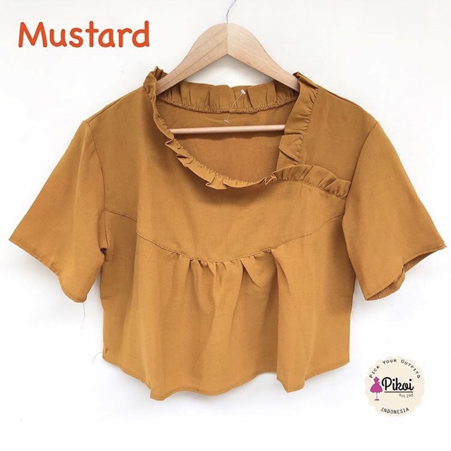 Button shirt / baju korea murah / atasan wanita bangkok / baju impor murah / vintage kekinian 1924