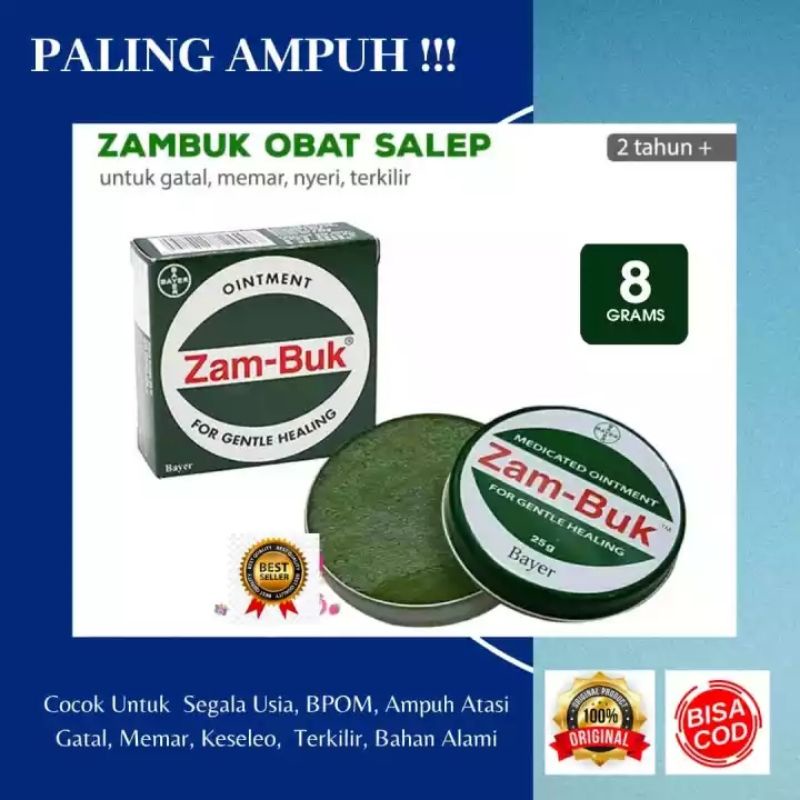 COD - Salep Gatal Zambuk Original  Thailand BPOM 8gr Obat Memar Gigitan Terampuh Terlaris