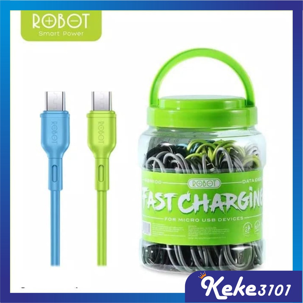 Kabel Data Robot RBM100 Original Support Fast Charging Micro USB