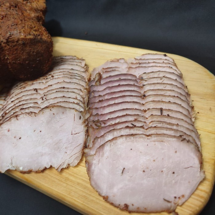 

Daging Asap - Smoked Pork Loin Bbq Rub / Daging Babi Asap Bbq (Slices) 200Gram