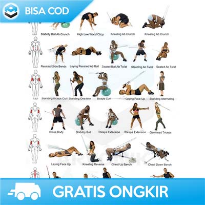 ALAT OLAHRAGA TALI STRETCHING FITNESS 11 SET TAFFSPORT R11 ORIGINAL