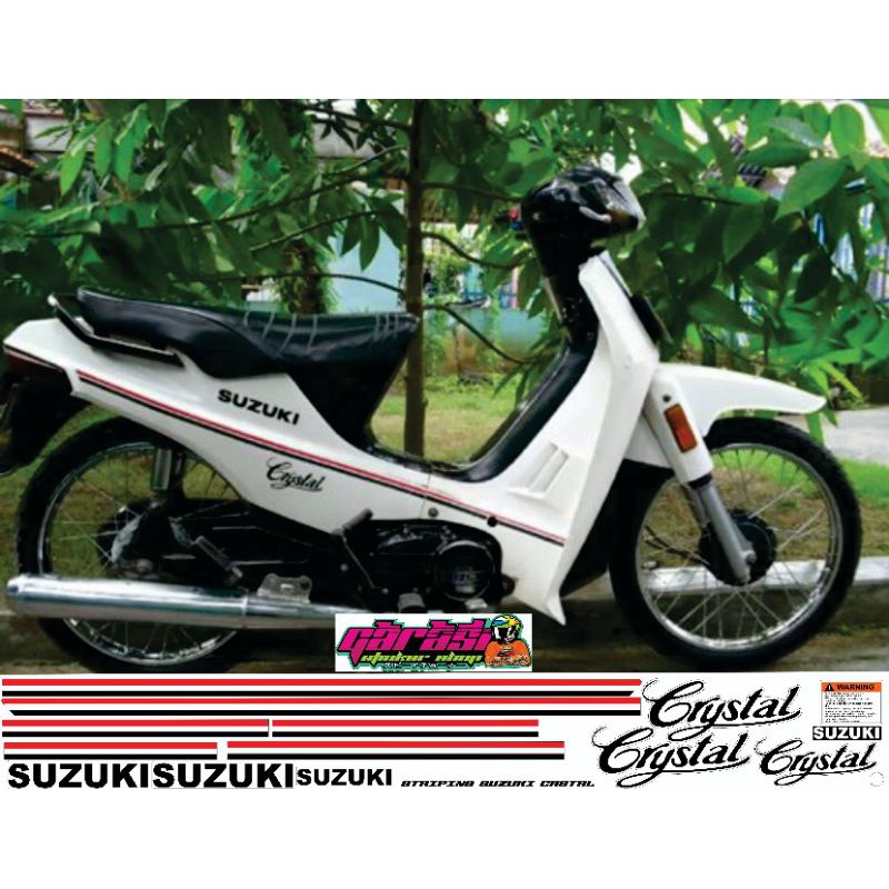 striping stiker suzuki crystal 90 printing copy original