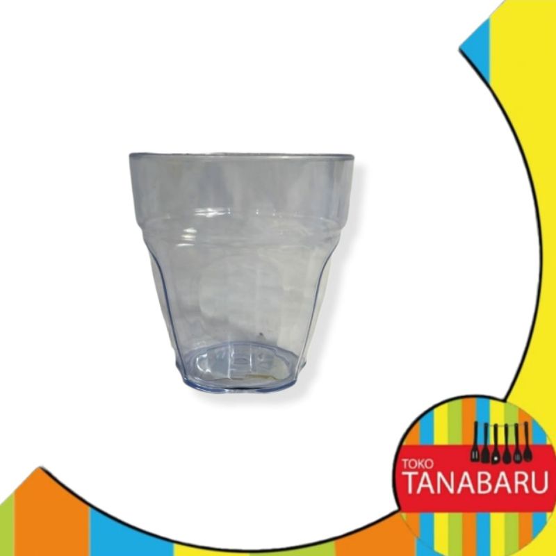 GBU gelas kristal bening 300 ml / gelas akrilik / gelas plastik