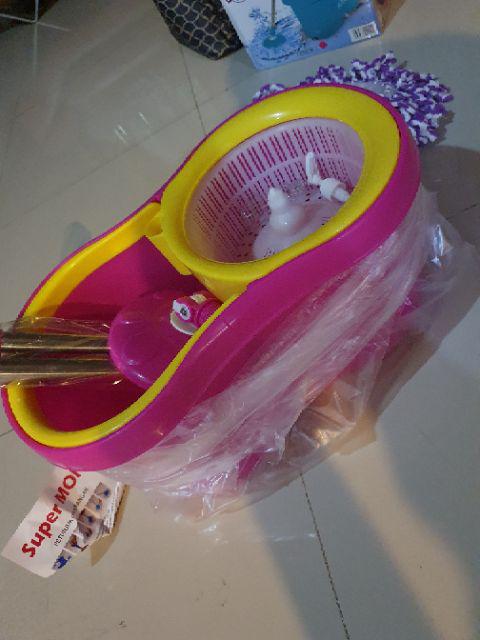 Alat Pel Supermop Bolde 169x+ Stainless - Tmpt Sabun & Lubang Drainase