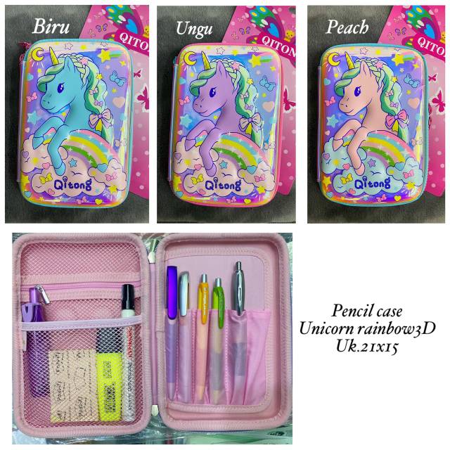 

Pencil Case Unicorn Rainbow 3D Import