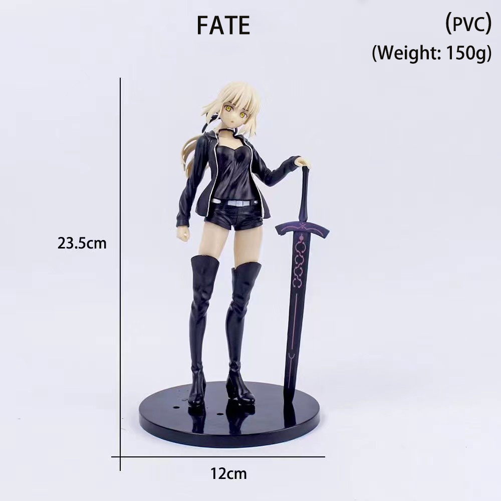 Action Figure Figma Fate Grand Order Saber Arturia Pendragon Alter Shinjuku Action Figure Bahan PVC Untuk Koleksi