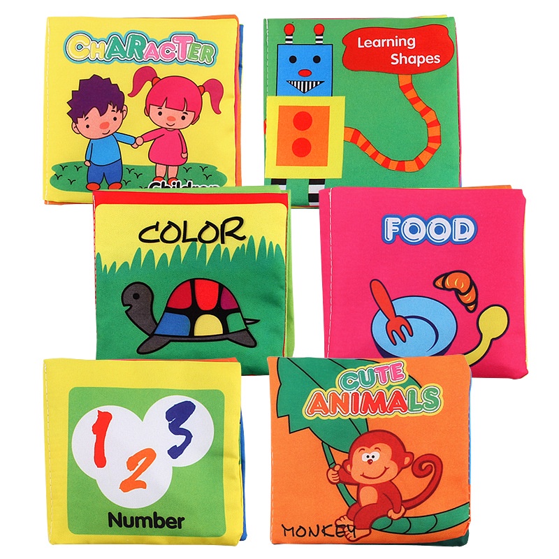 Buku bantal bayi/Buku bayi mainan edukas/Buku cerita anak/Buku kain edukasi bayi/Buku cerita bayi bahan kain anak  L83