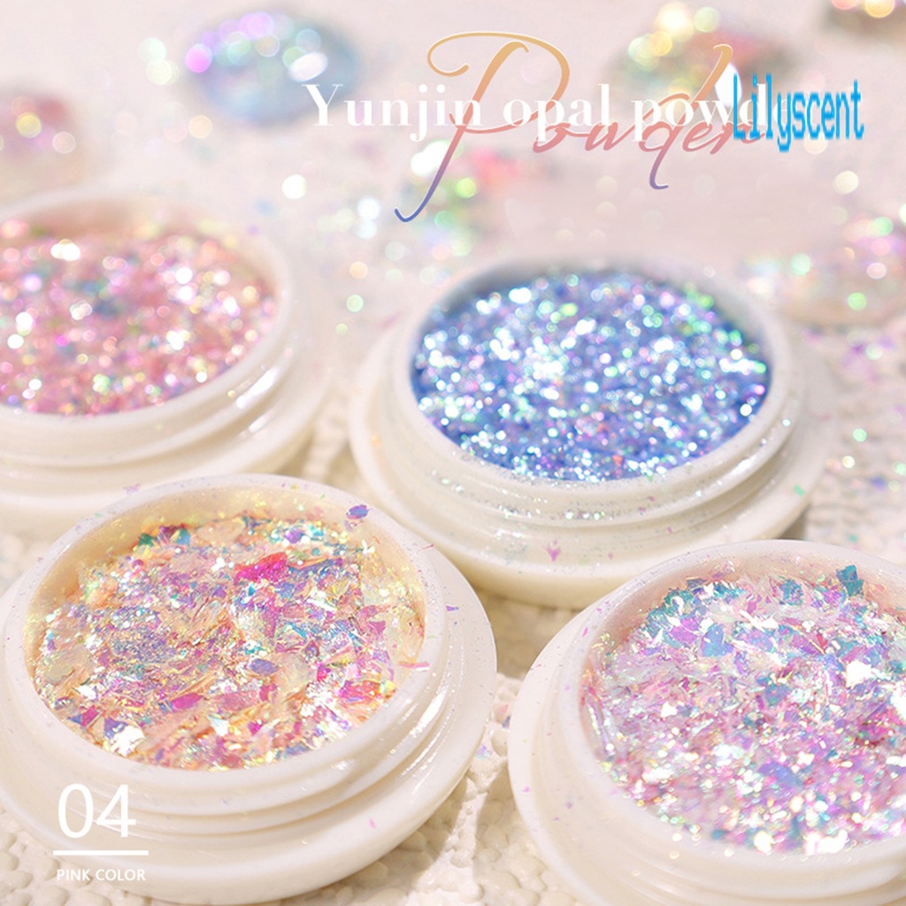 Lily Payet Glitter Portable Warna-Warni Untuk Nail Art