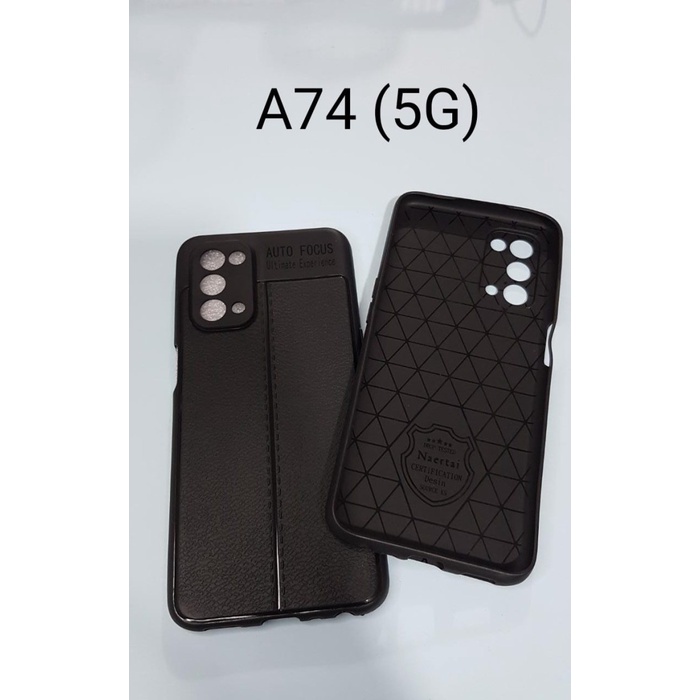CASE OPPO A74 5G ~ CASE SLIM LEATHER AUTOFOCUS ~ HP